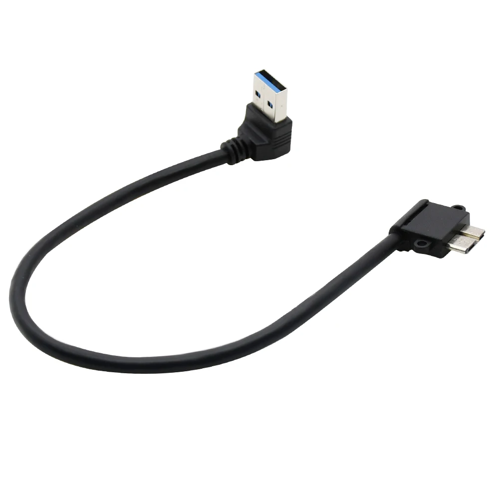 

Кабель Micro USB3.0 с левым углом, кабель для передачи данных с разъемами Micro B и USB 3,0, 25 см для hdd, ssd, hardisk