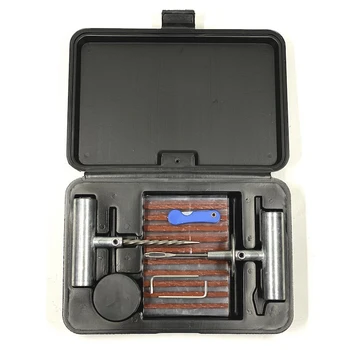 

37Pc Tire Repair Kit DIY Flat Tire Repair to Fix Punctures and Plug Flats Car Truck Motorcycle Home Plug Patch