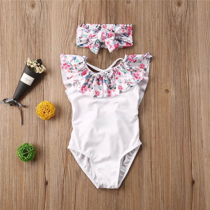 flower strap swimsuit