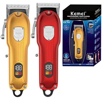Original kemei professional hair trimmer for men electric hair clipper beard rechargeable hair cutting machine 10W power 1