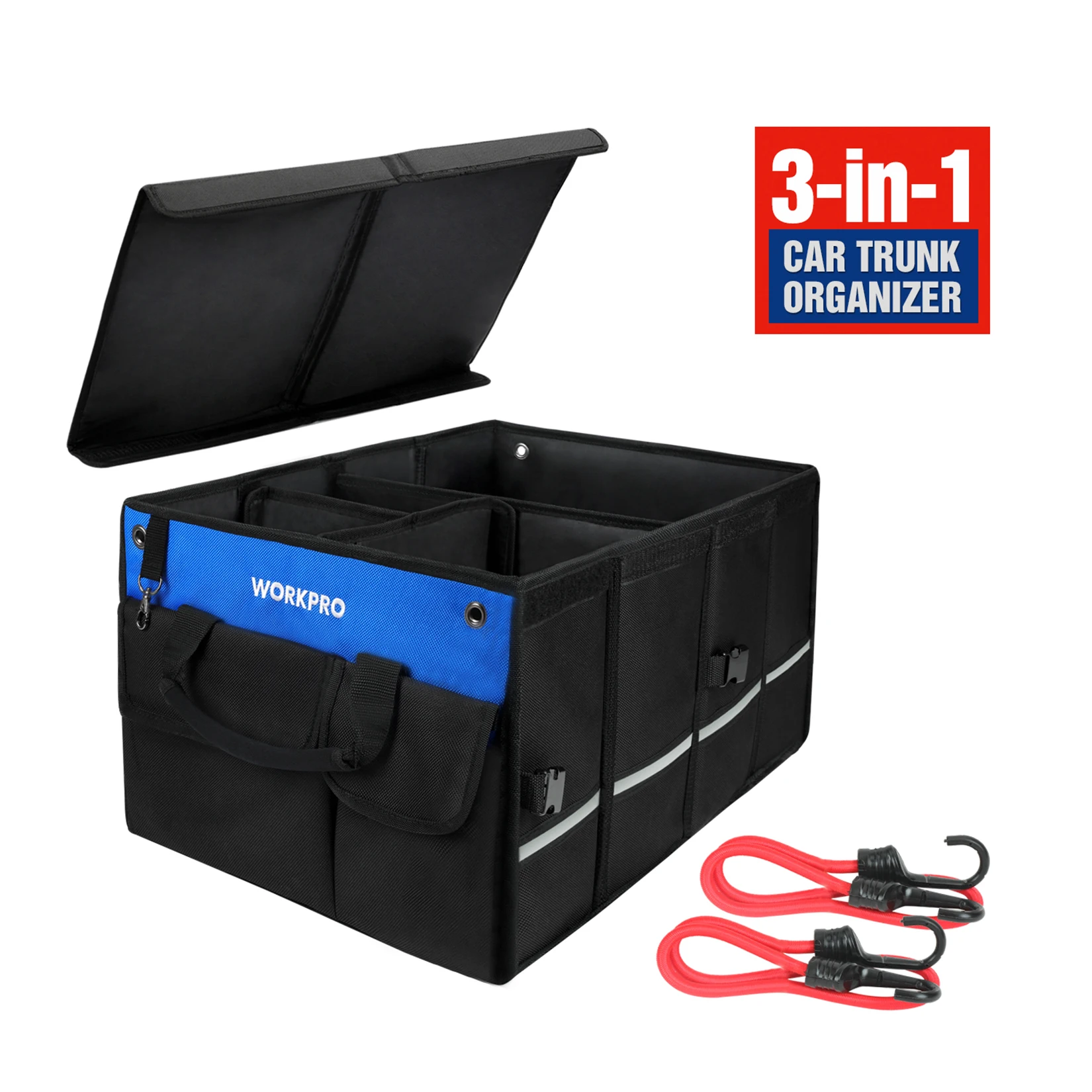 WORKPRO Car Storage Box Waterproof Folding tool Organizer Multifunction Car Styling Trunk Bag