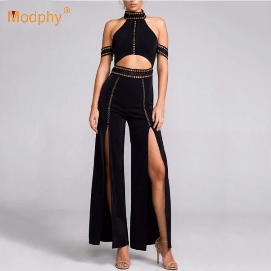 

High quality 2019 autumn new women's black set sexy sleeveless strapless rivet Bodycon2 two-piece celebrity Evening party set