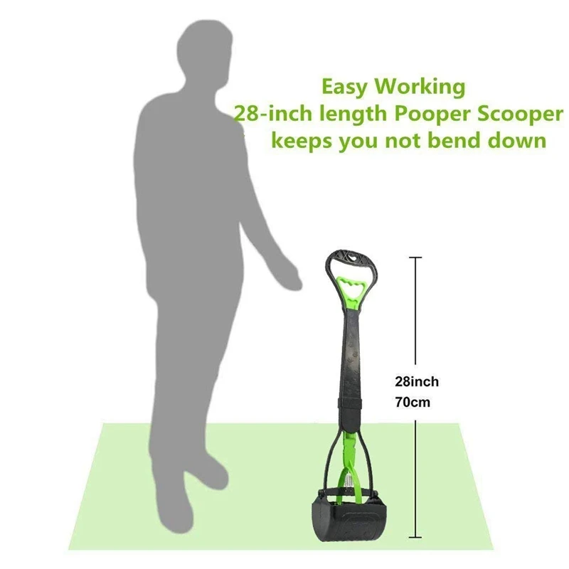 Большой Pooper Scooper для собак-длинная ручка для собак Poop Scooper-для домашних животных, для уборки, для уборки, без запаха