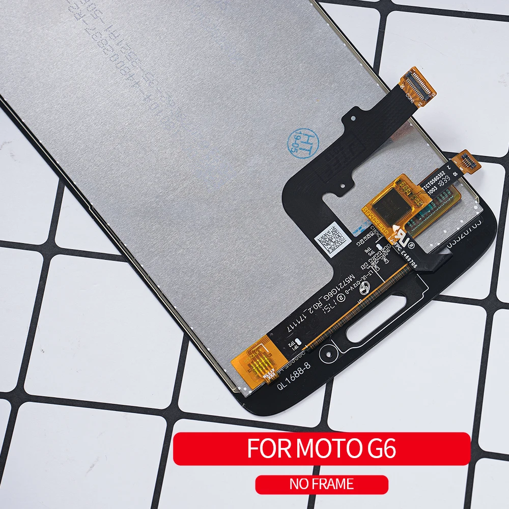 ЖК-дисплей для Motorola Moto G6 Xt1925 XT1925-3 Xt1925-5 ЖК-дисплей Экран Дисплей с сенсорным экраном Стекло дигитайзер передней рамкой в сборе
