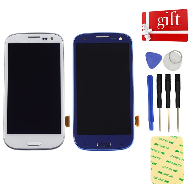 ЖК дисплей для SAMSUNG Galaxy S3 i9300 i9300i Панель экрана Сенсорный экран дигитайзер в сборе
