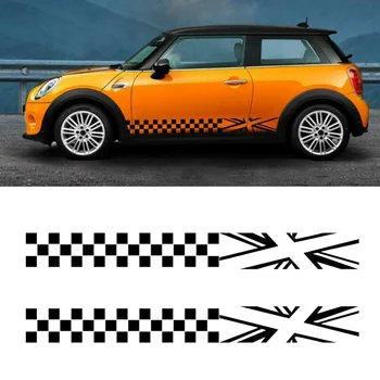 

100% Brand New Car Body Sides Decoration Sticker Waterproof Lattice Vinyl Decal For MINI Cooper Countryman