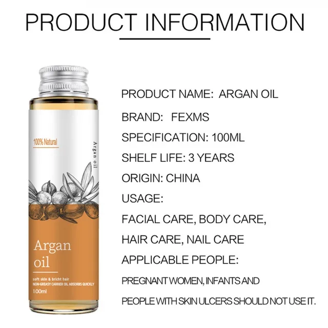 Multi-purpose organic Moroccan Argan Oil for skin, hair, and overall well-being