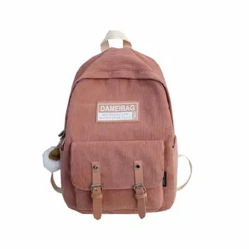 

Fashion Corduroy Backpack School Bag Casual College Daypack Rucksack for Teenage X5XA