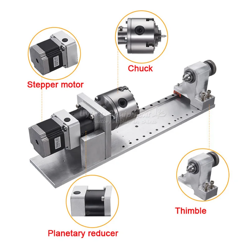 DIY CNC Parts Planetary Milling Machine 4th Axis Reducer Rotary Shaft A for Router | Инструменты