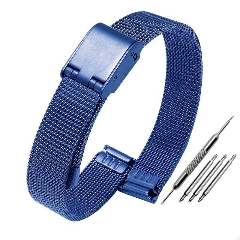 Stainless Steel Milanese Mesh Watch Strap - Thin Bracelet