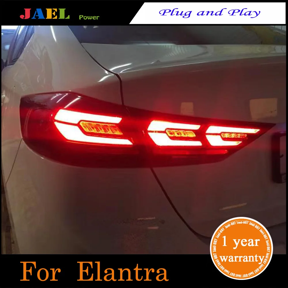 Светодиодный задний фонарь для hyundai Elantra-2018Year DRL, мигающий сигнал поворота, задний фонарь