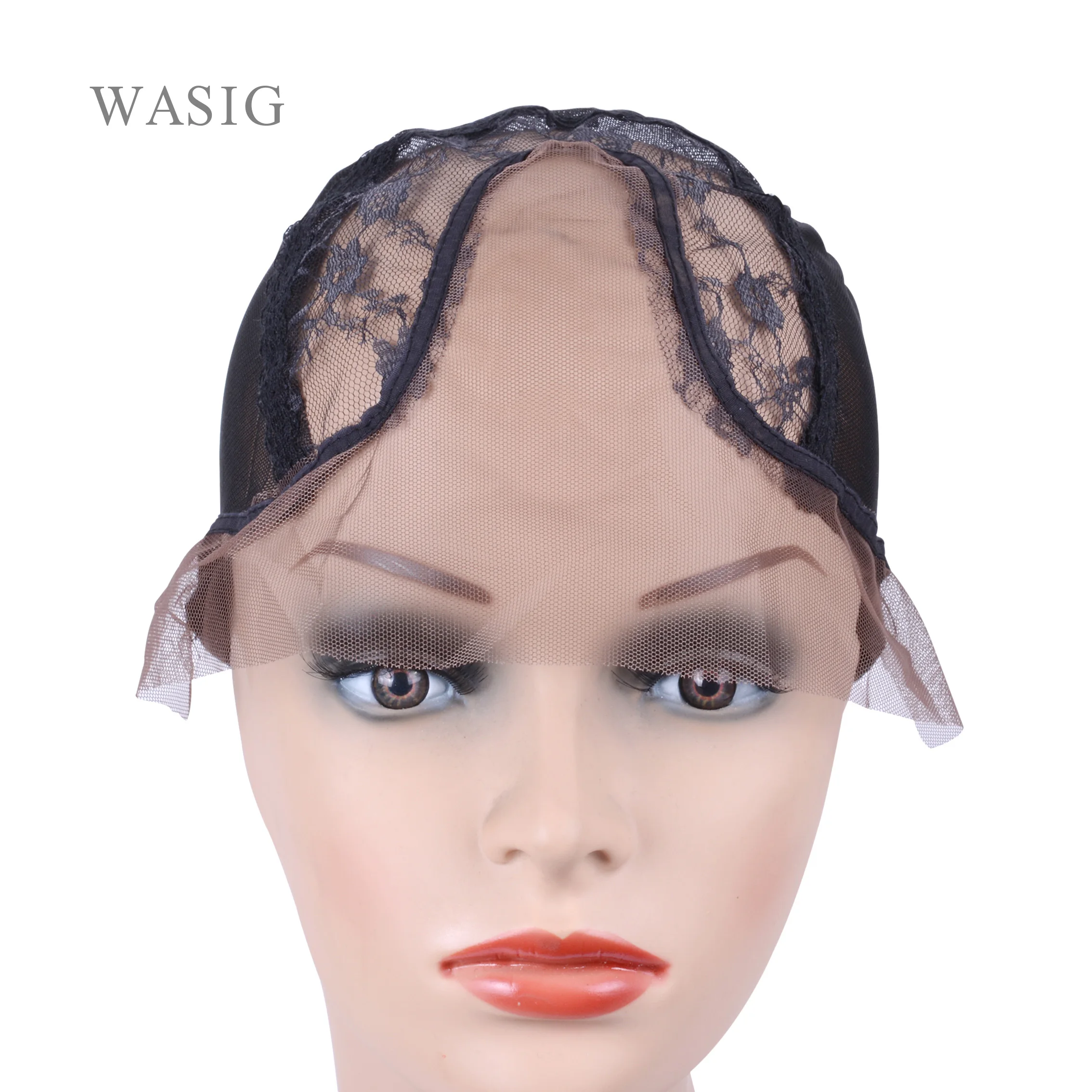 Lace-Wig-Cap Making-Wigs Elastic-Strap Swiss Hairnets Back-Mesh Part for with on The