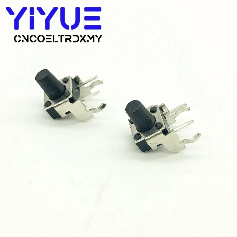 20Pcs Tact Switch 664.3mm Horizontal with NO.2 Bracket Tactile Push Button Switches 6x6x4.3mm Micro Switch