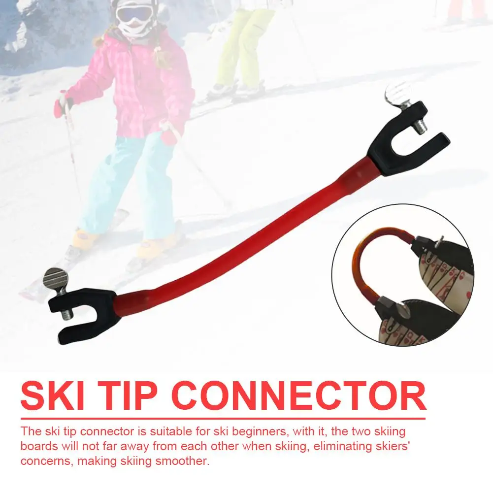 LINONI Winter Elastic Clip Protection Latex Easy Wedge Training Control Speed Sports rimovibile Ski Tip Connector Ski Training Aid per principianti 