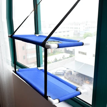 

Cute Pet Hanging Cat Sunny Seat Window Mount Pet Cat Hammock Comfortable Cat Pet Bed Shelf Seat Beds Beds Bearing