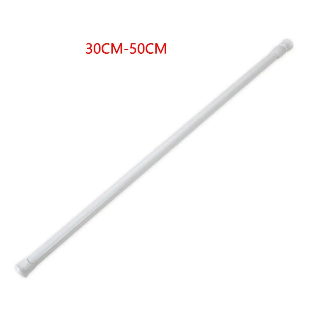 30CM-50CM Регулируемые 30-110 см круглые подвесные стержни для занавесок/шкафов вуаль выдвижные палочки Бытовая телескопическая нагруженная вешалка - Цвет: 30CM-50CM