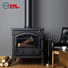 

LS780B Modern Living Room Freestanding Wood Burning Fireplace Real Fire Space Heater Environmental Protection Heating Fireplace