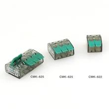 Connector mini quick wire connector 10 pieces universal compact terminal block plug-in electrical wire connectors