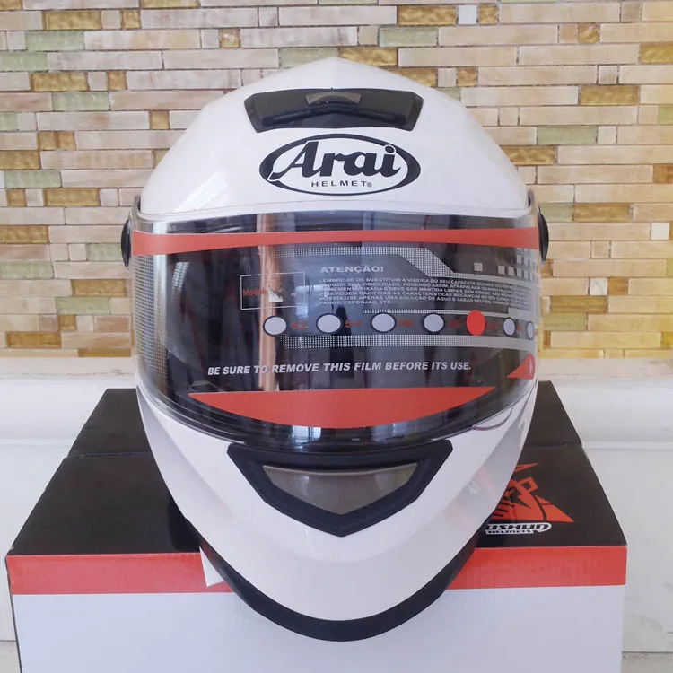 Arai полный шлем двойной объектив мотоциклетный шлем цена супер высокого класса защитные шлемы, унисекс шлем безопасный корабль