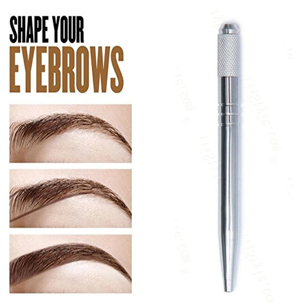 

Permanent Makeup Eyebrows Fashion Microblading Pen Eyebrow Tattoo Permanent Makeup Manual Pen With Needles
