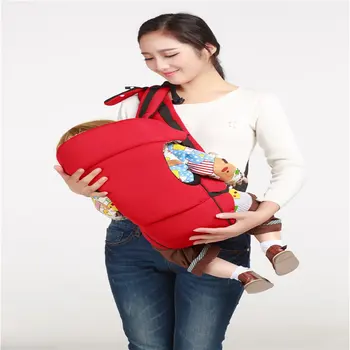 

Pure Cotton Four Seasons Breathable Fabric Shoulder Baby Backpack Multifunctional front-hugging Belt