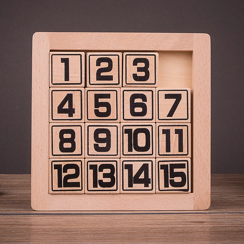 Классические деревянные цифровые Обучающие игрушки Huarong Road PuzzleIntelligent игрушки для взрослых и детей Начальная школа игрушки для учащихся