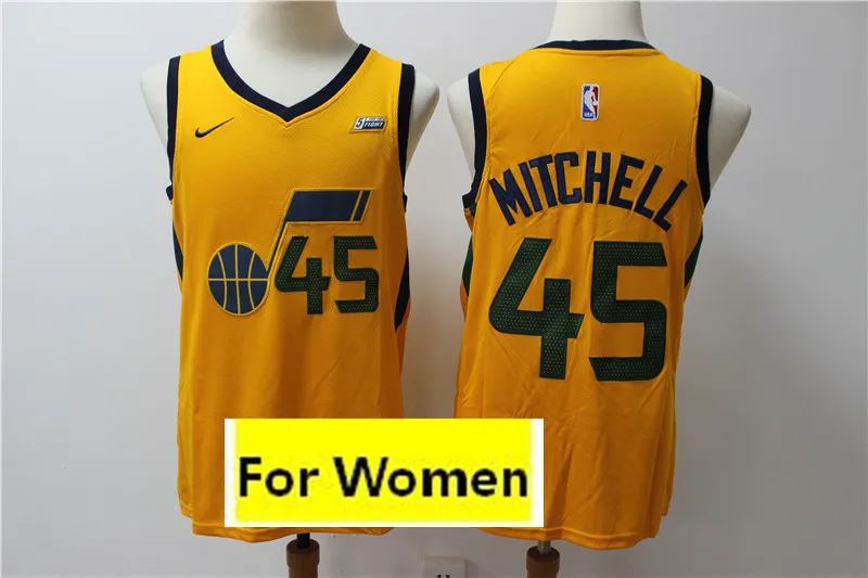 Юта женский baskeball#45 Donovan Mitchell майки