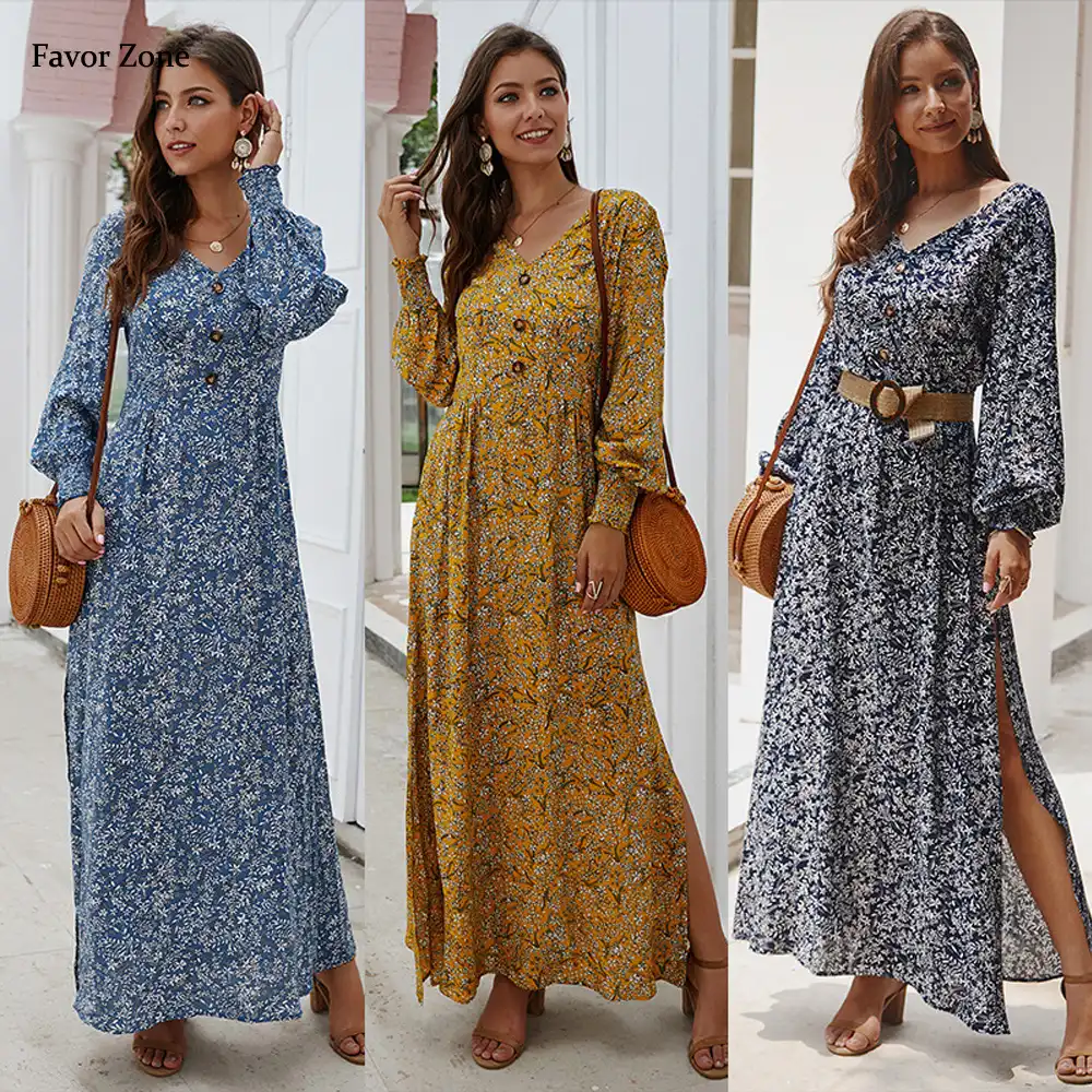 Robe imprimée hiver femme Clearance