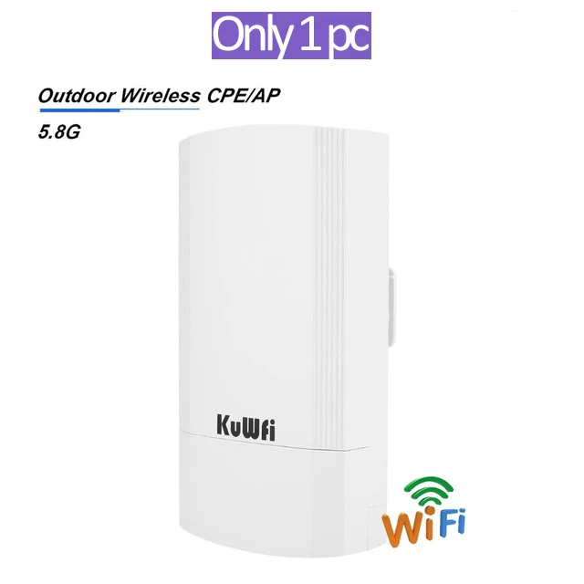 KuWFi 5.8G Wifi Repeater Không Dây Ngoài Trời WI FI 900Mbps Điểm Tới Điểm Wifi Khuếch Đại Tín Hiệu Tăng Wifi phạm Vi 1-3KM mobile wifi router Wireless Routers