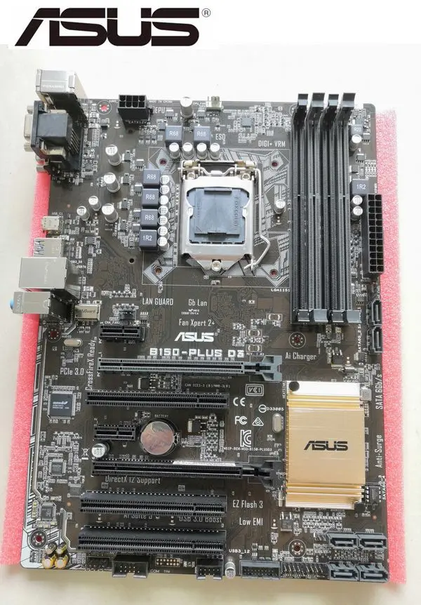 Для рабочего стола материнской платы ноутбука Asus B150-PLUS D3 B150 LGA 1151 для Core i7 i5 i3 DDR3 64G USB3.0 используется