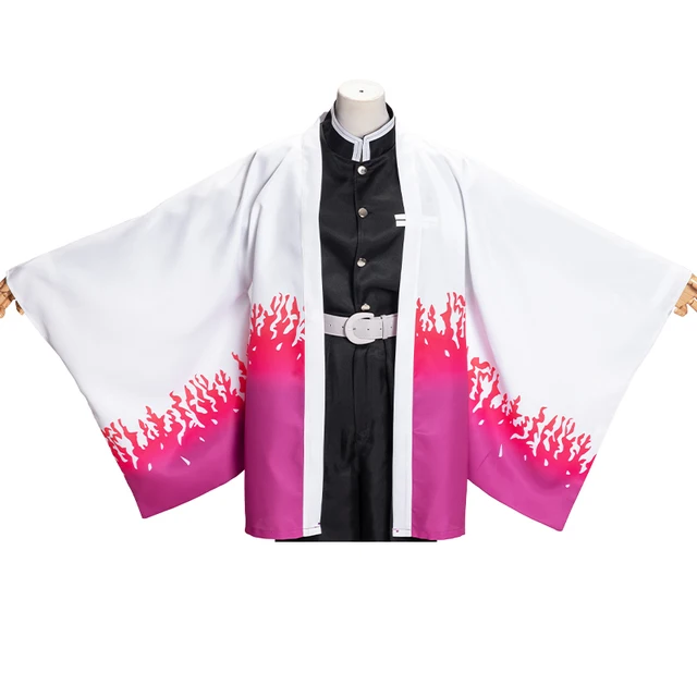 Demon Slayer Kimetsu no Yaiba Agatsuma Zenitsu Kamado Tanjirou Tomioka Giyuu Himejima Kyoumei Cloak Haori Kimono Yukata Cosplay 1
