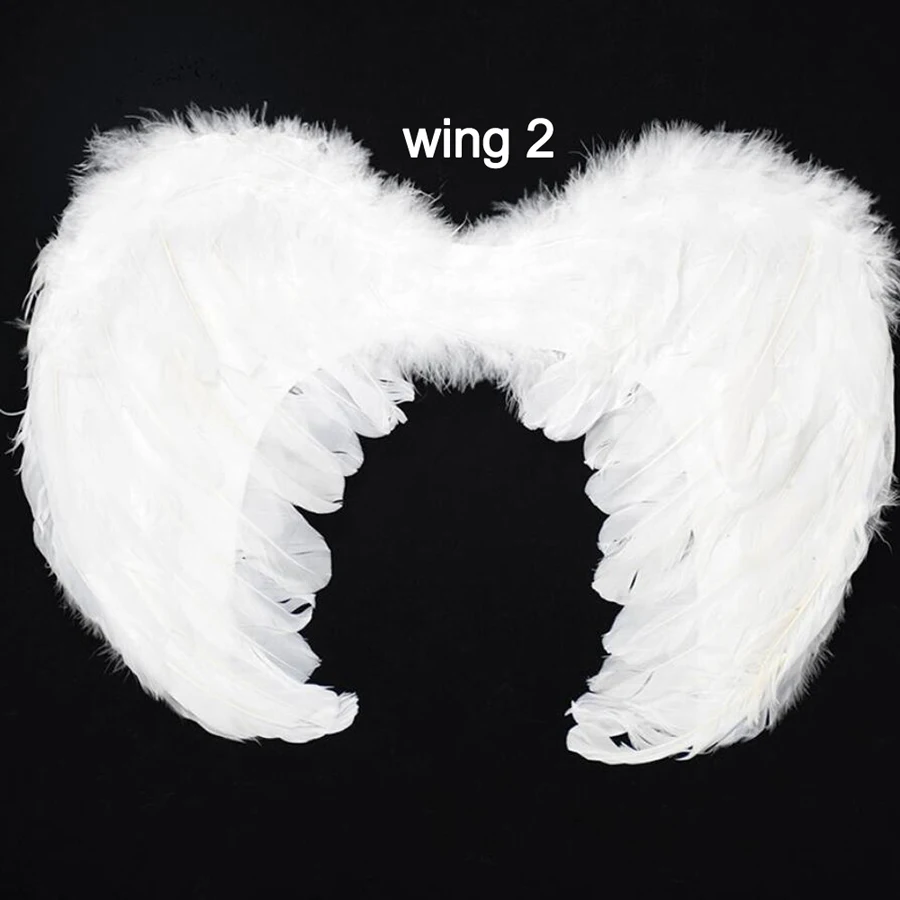 White Angel Girls Feather Tutu Dress Kids Halloween Birthday Party Costume Girl Christmas Nativity Dress with Wings Halo Outfit (9)