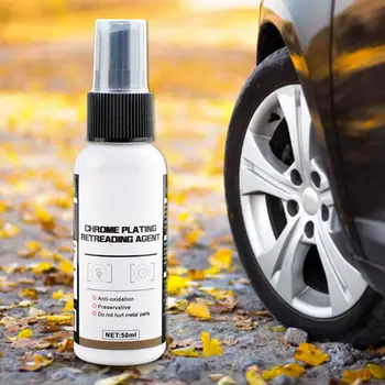 

Car Chrome Refurbishment Agent 50ML Car Logo Rust Metal Bright Strip Decorative Strip Cleaning Brightener Renovation Universal