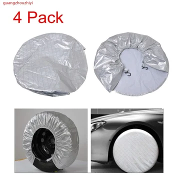 

4Pcs Universal winter snow car wheel cover waterproof aluminum film Tire protection cover summer outdoor sun shade dust cover