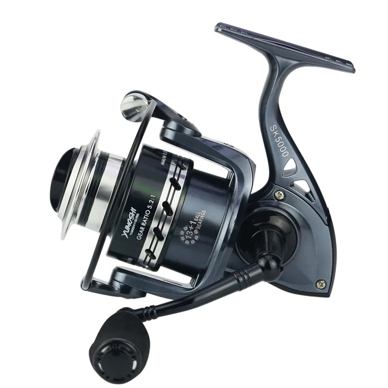NEW yumoshi 13+1BB CNC Rocker Metal Fishing Reel pesca carp fishing spinning wheel casting spinning reels fishing reels SK