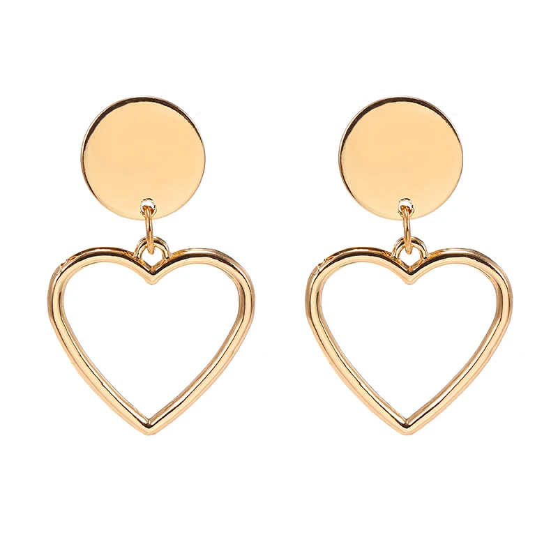 Heart Shape Clips Earring for Women Charm Wedding Ear Clips Jewelry Party Statement Earring ear clip earrings,clip earrings,ear clip