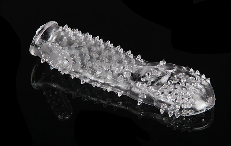 Silicone Reusable Condoms Time Delay Crystal Penis Rings Male Penis Extension Sleeves Cock Rings Adult Sex Toys for Men 5 Types3