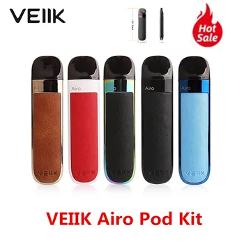 

Original Veiik Airo Pod Kit Vape Electronic Cigarette 500mAh exquisite PU sticked panels 2ml 1.6ohm Vape Vapor Kit VS Justfog
