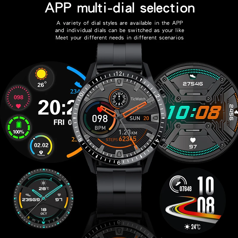 LIGE 2020 New Smart Watch Men Full Touch Screen