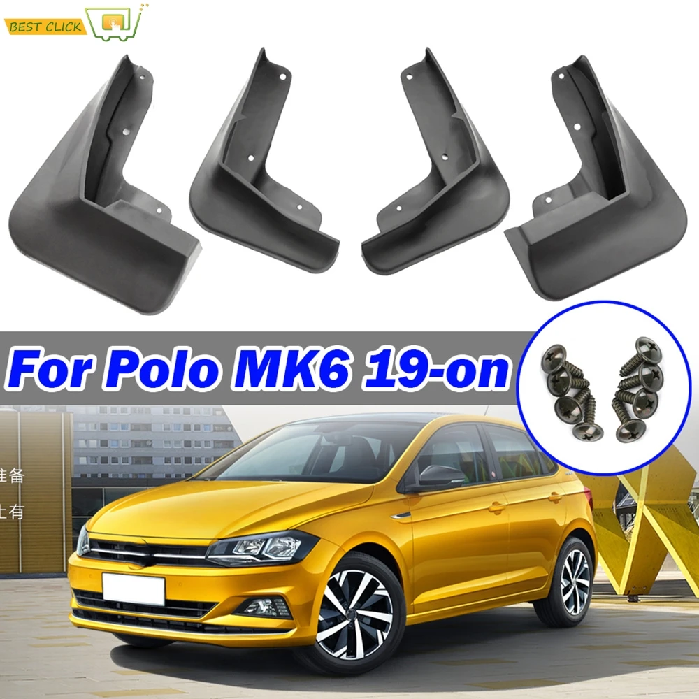 Набор брызговиков для VW Polo AW 6 MK6 2019 2020 Автомобильные Брызговики аксессуары