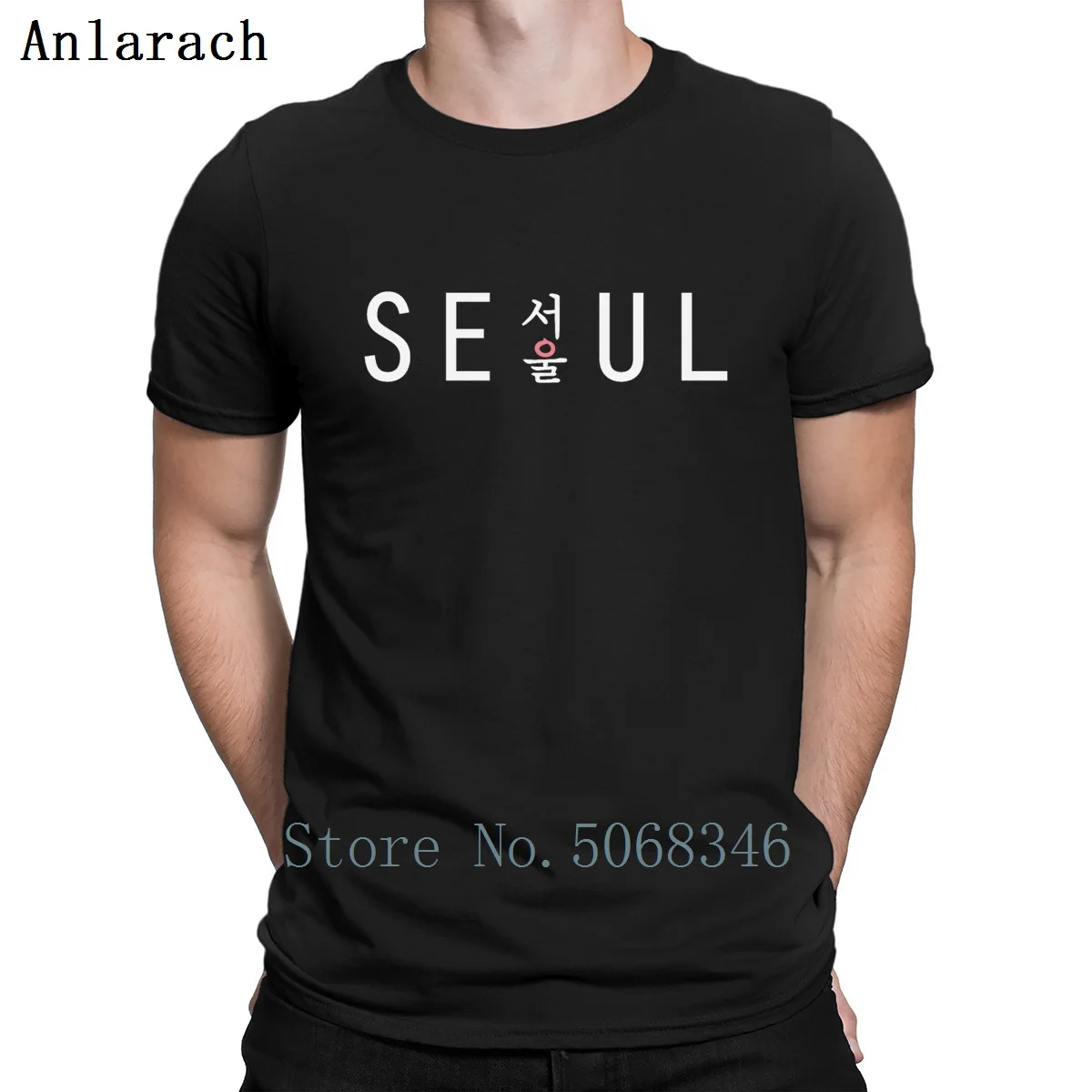 Сеул K поп с Hangul текстом футболка Весенняя детская Homme S-3xl тренд Подарочная модная