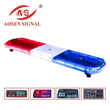 

8B915 LED strobe alarm warning light bar Red Blue police emergency lightbar siren car for sale with aluminum body