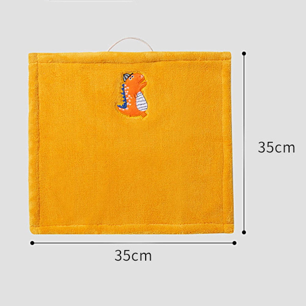 Baby cute cartoon plush hand towels, children's wiping and hanging bath towels towel baby bath towel