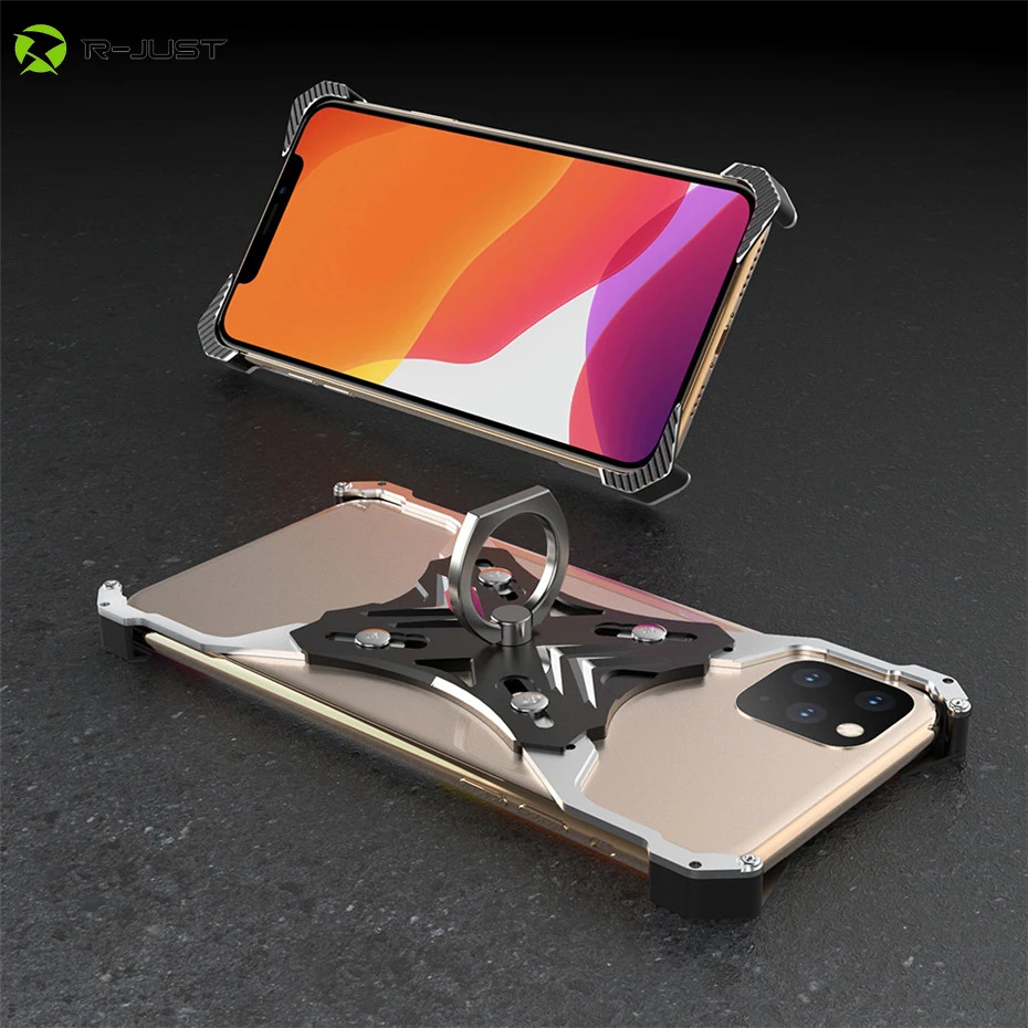 R JUST для iPhone 11 5 8 6 1 2019 бампер рамка с кольцом держатель чехол Pro Max роскошный