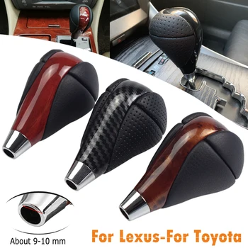 

Car Styling Walnut ABS Gear Shift Knob Leather HandBall For Toyota Estima Crown Venza For Lexus IS350 ES300 GS300 IS250 LS400