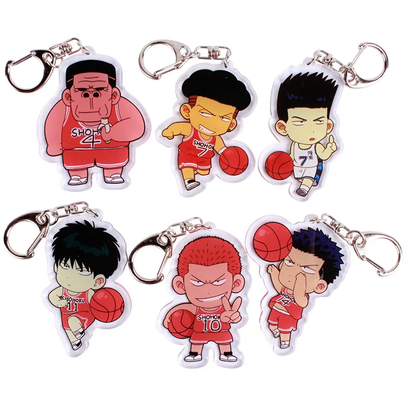Япония аниме Slam Dunk брелок мультфильм фигурка Akagi Hanamichi Sakuragi Rukawa Mitsui акриловый