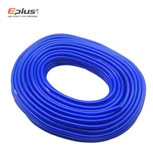 Eplus silicone tubo de vácuo mangueira tubo tubo de silicone universal 3mm 4mm 6mm 8mm 10mm 12mm azul peças de automóvel entrega gratuita