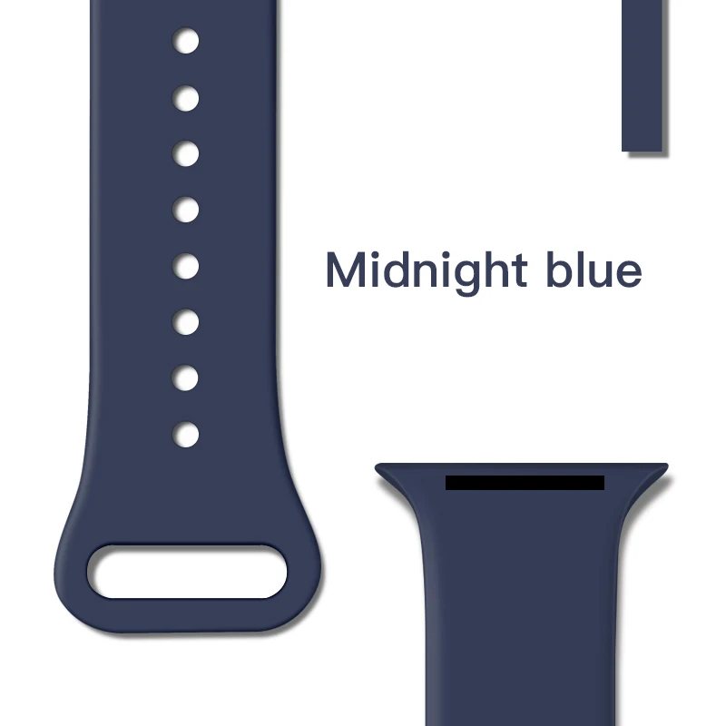 Ремешок для часов Apple Watch Band 38 мм 40 мм 42 мм 44 мм с двойной пряжкой резиновые силиконовые часы ремешок для Apple Watch Series 4 3 2 1