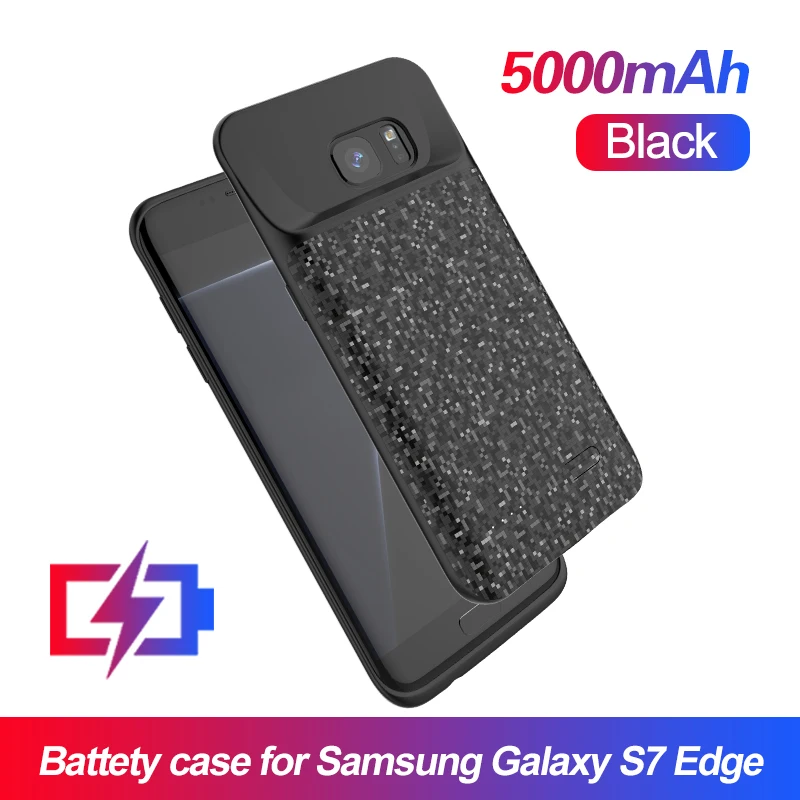 5000mAh for S7 Edge Чехол с зарядным устройством для samsung Galaxy S10 s10+ S10e, чехол с задней зарядкой для аккумулятора, 5000 мА/ч, для S7 S7 Edge, чехол с зажимом для аккумулятора - Цвет: 5000mAh for S7 Edge