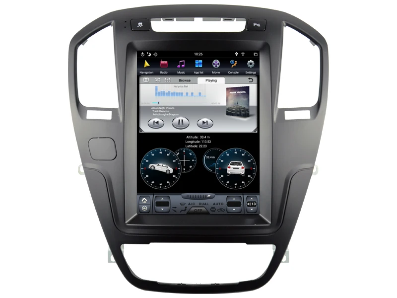 AVGOTOP Android 8,1 Tesla 2 Din автомобильный DVD Gps для BUICK REGAL 2009-2013(черный)/2008-2011 OPEL INSIGNIA 6 ядер+ 4G+ 32G ips экран